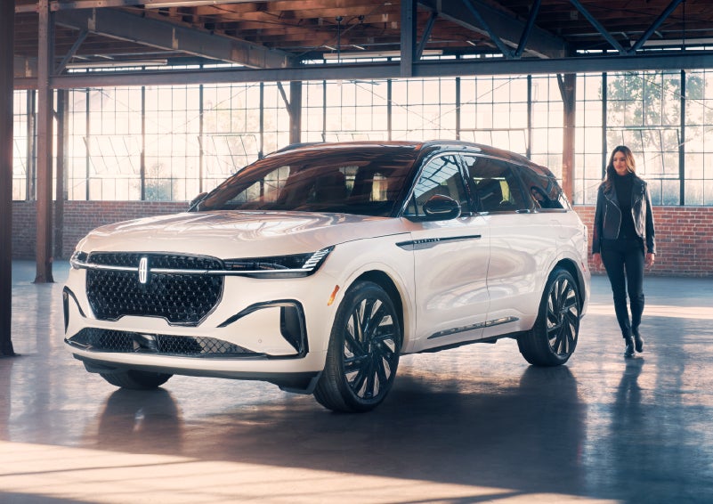A person approaches a 2025 Lincoln Nautilus® SUV. | Bill Collins Lincoln of Louisville in Louisville KY