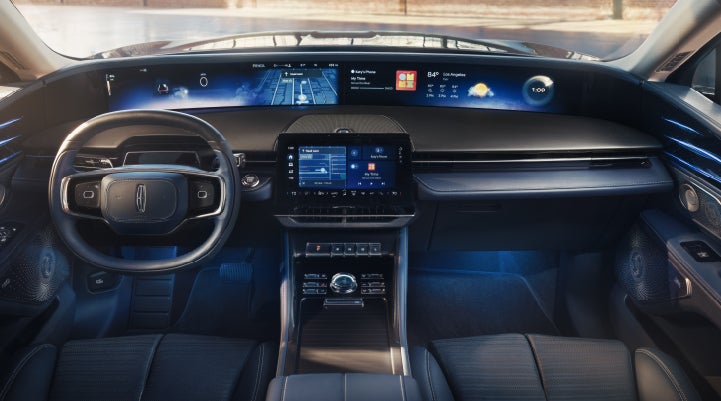 A large panoramic display is shown on the dashboard of a 2026 Lincoln Nautilus® SUV | Bill Collins Lincoln of Louisville in Louisville KY