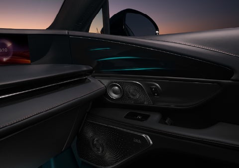 Selectable ambient lighting glows in the passenger door panel. | Bill Collins Lincoln of Louisville in Louisville KY