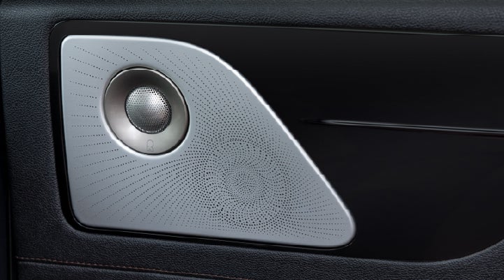 A close-up view of the available Revel® Ultima 3D Audio System. | Bill Collins Lincoln of Louisville in Louisville KY