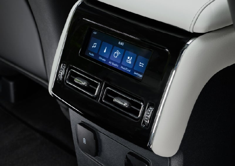 The second row touch screen displays audio and temperature control settings. | Bill Collins Lincoln of Louisville in Louisville KY