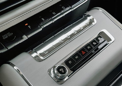 The piano key gear selector of a 2027 Lincoln Aviator® Back Label™ SUV. | Bill Collins Lincoln of Louisville in Louisville KY
